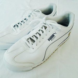 Puma Roma   Scuderia Ferrari leather tennis shoes